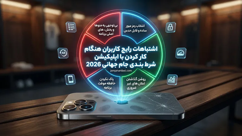 اشتباهات رایج کاربران هنگام کار کردن با اپلیکیشن شرط بندی جام جهانی 2026