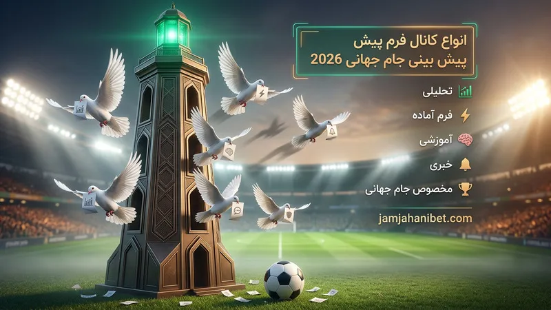 انواع کانال فرم پیش بینی جام جهانی 2026