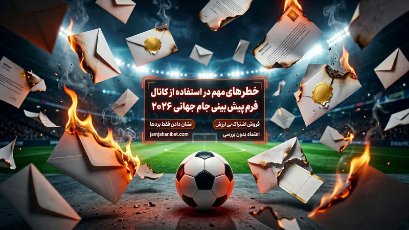 خطرهای مهم در استفاده از کانال فرم پیش بینی جام جهانی 2026