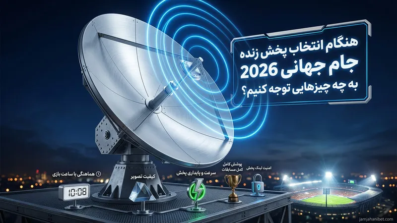 هنگام انتخاب پخش زنده جام جهانی 2026 به چه چیزهایی توجه کنیم؟