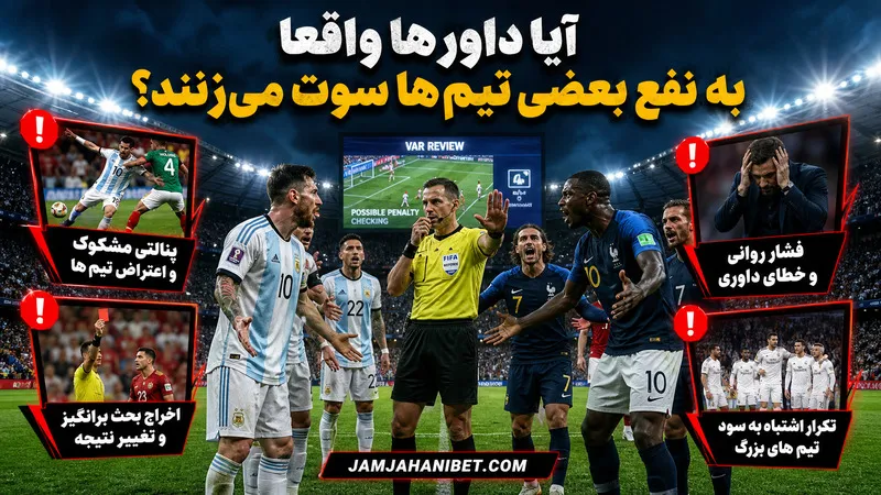 آیا داورها واقعا به نفع بعضی تیم‌ ها سوت می‌ زنند؟