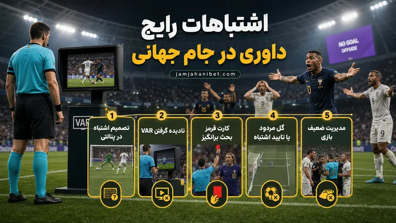 اشتباهات رایج داوری در جام جهانی