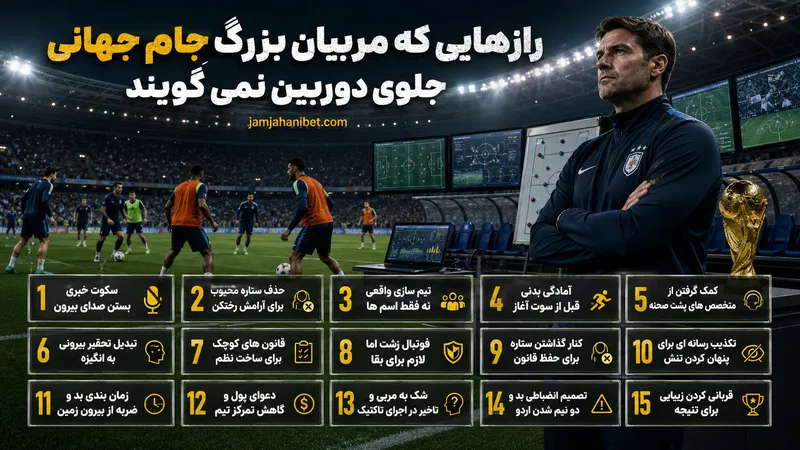 رازهایی که مربیان بزرگ جام جهانی جلوی دوربین نمی گویند